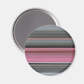 Abstrakt #1: Rosa und grau Magnet (Vorderseite/Rückseite)