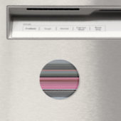Abstrakt #1: Rosa und grau Magnet (In Situ (Geschirrspüler))