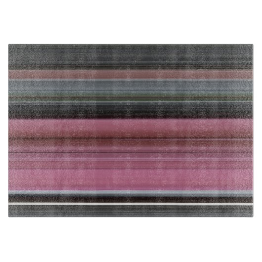 Abstrakt #1: Rosa und grau Schneidebrett (Vorderseite)