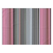 Abstrakt #1: Rosa und grau Tischdecke (Vorderseite (Horizontal))