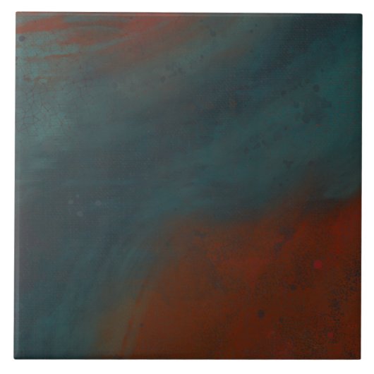 Abstrakt 1: Rot und Blues Fliese (Vorderseite)