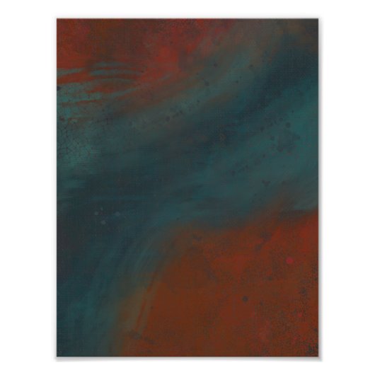 Abstrakt 1: Rot und Blues Fotodruck (Vorne)