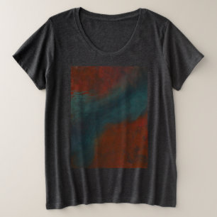 Abstrakt 1: Rot und Blues Große Größe T-Shirt