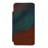 Abstrakt 1: Rot und Blues Incipio iPhone Geldbeutel-Hülle (Folio Vorderseite)