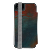 Abstrakt 1: Rot und Blues Incipio iPhone Geldbeutel-Hülle (Folio Rückseite)