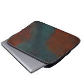 Abstrakt 1: Rot und Blues Laptopschutzhülle (Vorne Knopf)