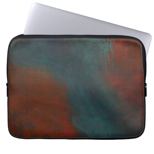Abstrakt 1: Rot und Blues Laptopschutzhülle (Vorderseite)