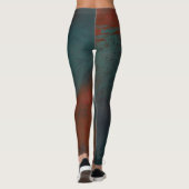 Abstrakt 1: Rot und Blues Leggings (Rückseite)