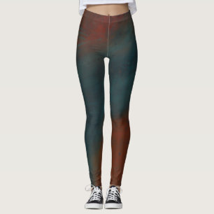 Abstrakt 1: Rot und Blues Leggings