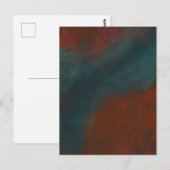 Abstrakt 1: Rot und Blues Postkarte (Vorne/Hinten)