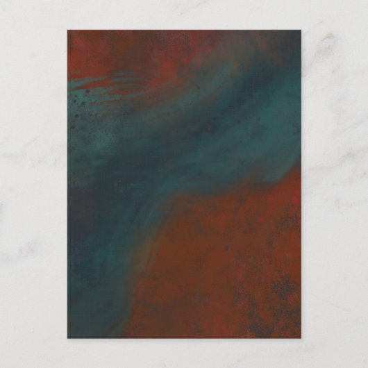 Abstrakt 1: Rot und Blues Postkarte (Vorderseite)