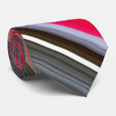Abstrakt #1: Rot und Grau Krawatte (Gerollt)