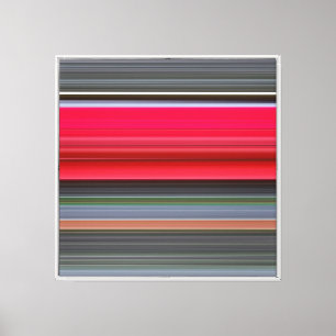 Abstrakt #1: Rot und Grau Leinwanddruck
