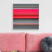 Abstrakt #1: Rot und Grau Leinwanddruck (Insitu (Wohnzimmer))