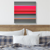 Abstrakt #1: Rot und Grau Leinwanddruck (Insitu (Schlafzimmer))