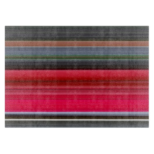 Abstrakt #1: Rot und Grau Schneidebrett (Vorderseite)