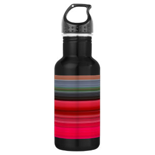 Abstrakt #1: Rot und Grau Trinkflasche