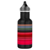 Abstrakt #1: Rot und Grau Trinkflasche (Rechts)