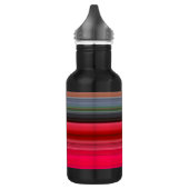 Abstrakt #1: Rot und Grau Trinkflasche (Links)