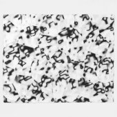 Abstrakt 2008/19 - 01 - Schwarz/Weiß Fleecedecke (Vorderseite (Horizontal))