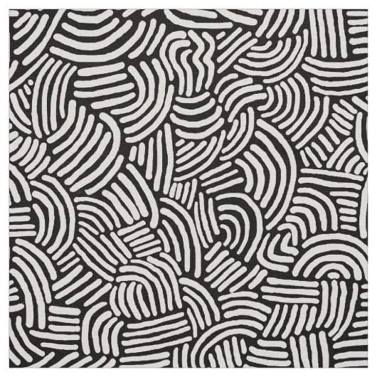 Abstrakt 200923 - Schwarz-Weiß Stoff (Muster)