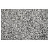 Abstrakt 200923 - Schwarz-Weiß Stoff (Fat Quarter (45,7 x 55,9 cm))