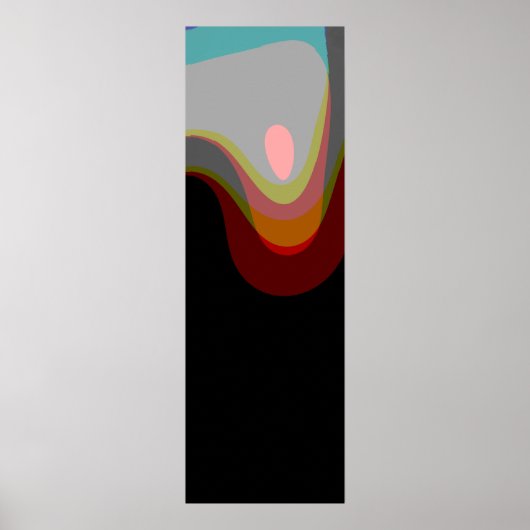Abstrakt 20529 - farbenfrohe Retro-Kunst Poster (Vorne)