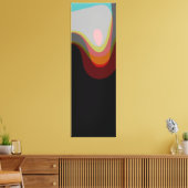 Abstrakt 20529 - farbenfroher Retro-Stil Leinwanddruck (Insitu (Wohnzimmer))