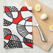 Abstrakt 211216 - Rot Handtuch (Viertel Falte)