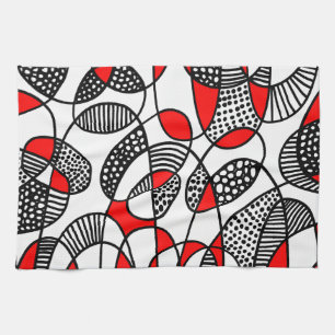 Abstrakt 211216 - Rot Handtuch