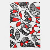 Abstrakt 211216 - Rot Handtuch (Vertikal)