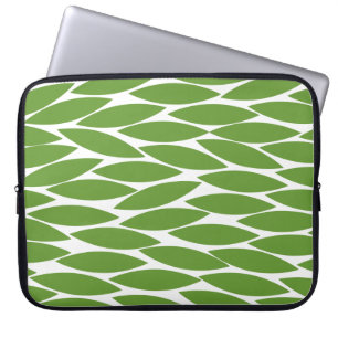 Abstrakt 250713 - Avocado Green on White Laptopschutzhülle