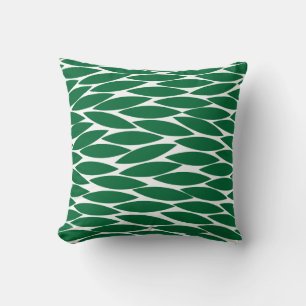 Abstrakt 250713 - Forest Green on White Kissen