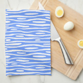 Abstrakt 280314 - Baby Blue on White Handtuch (Viertel Falte)