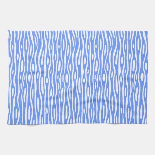Abstrakt 280314 - Baby Blue on White Handtuch (Horizontal)