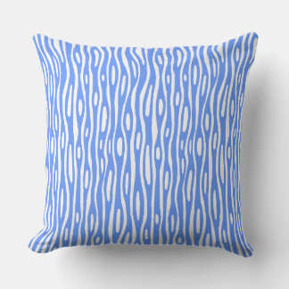 Abstrakt 280314 - Baby Blue on White Kissen