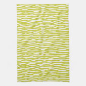 Abstrakt 280314 - Bananengelb auf Weiß Geschirrtuch (Vertikal)