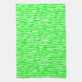 Abstrakt 280314 - Grün auf Weiß Handtuch (Vertikal)