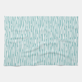 Abstrakt 280314 - Light Blue Green on White Geschirrtuch