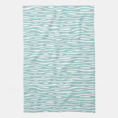 Abstrakt 280314 - Light Blue Green on White Geschirrtuch (Vertikal)