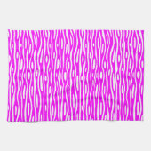 Abstrakt 280314 - Magenta auf Weiß Handtuch (Horizontal)