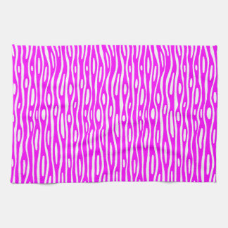 Abstrakt 280314 - Magenta auf Weiß Handtuch