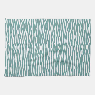 Abstrakt 280314 - Ocean Green on White Geschirrtuch