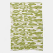 Abstrakt 280314 - Olive on White Küchentuch (Vertikal)