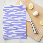 Abstrakt 280314 - Pastel Blue on White Küchentuch (Viertel Falte)