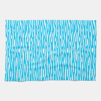 Abstrakt 280314 - Sky Blue on White Handtuch