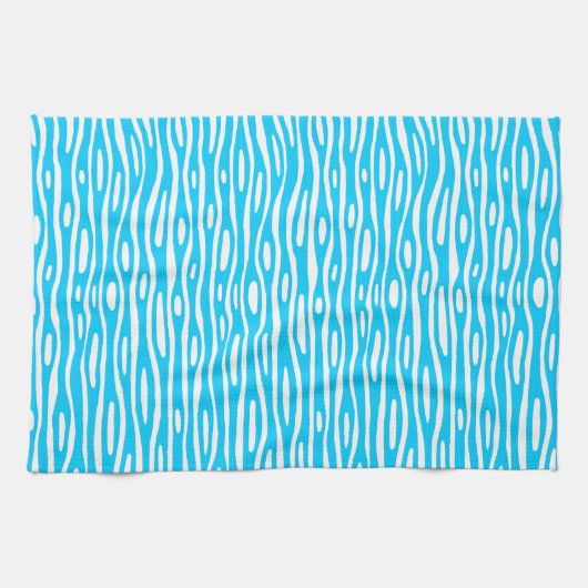 Abstrakt 280314 - Sky Blue on White Handtuch (Horizontal)
