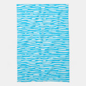 Abstrakt 280314 - Sky Blue on White Handtuch (Vertikal)