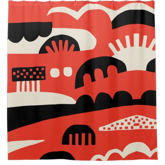 Abstrakt 281219b duschvorhang (Vorderseite)