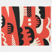 Abstrakt 281219b fleecedecke (Vorderseite (Horizontal))